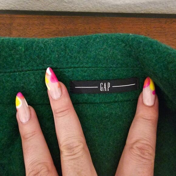 GAP Double Breasted Wool Blend Coat Sz S - Picture 7 of 7